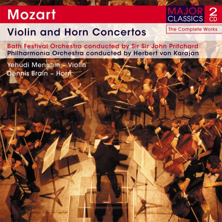 Wolfgang Amadeus Mozart - Violin And Horn Concertos - 2 CD Digipack