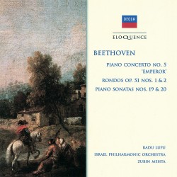 Ludwig Van Beethoven - Piano Concerto No.5 / Radu Lupu / Zubin Mehta - CD