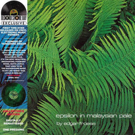 Edgar Froese - Epsilon In Malaysian Pale - Gatefold RSD Special Edition Coloured Vinyl LP