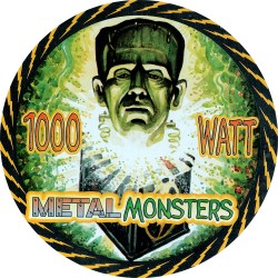 Various Artists - 1000 Watt Metal Monsters - Round Tin Can CD